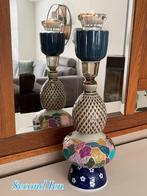 Unieke Handgemaakte Vintage Kandelaar, Overige materialen, Gebruikt, Overige kleuren, Ophalen of Verzenden