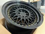 Aodhan AH05 Zwart goud 15 x 8.0J ET20 4x100 4x114.3, Auto diversen, Ophalen of Verzenden