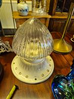 Art Nouveau Plafondlamp Keramiek & Glas, Ophalen of Verzenden, Zo goed als nieuw, Glas, Art Nouveau