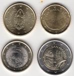 20 Eurocent t/m 2 euro San Marino 2023 - 4 munten UNC, Verzenden, San Marino, Overige waardes, Setje