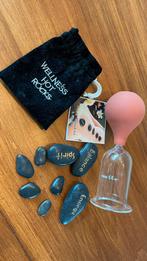 Wellness set: stenen en cupping glas, Ophalen of Verzenden, Zo goed als nieuw, Overige typen