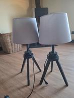 Twee Ikea Lauters tafellampen, Huis en Inrichting, Lampen | Vloerlampen, Ophalen, Hout, Zo goed als nieuw, Minder dan 100 cm