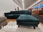 Hoekbank - Velvet - Groen, 125 cm of meer, 125 cm of meer, Zo goed als nieuw, Info@homefriesland.nl
