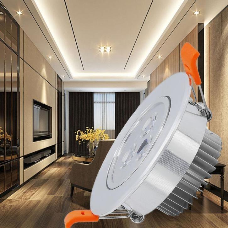 Led inbouwspots 3w, Huis en Inrichting, Lampen | Spots, Nieuw, Plafondspot of Wandspot, Metaal of Aluminium, Led, Inbouw, Ophalen of Verzenden