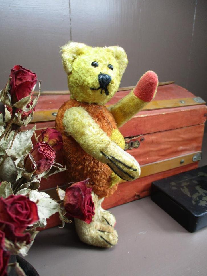 Antiek beertje, Verzamelen, Beren en Cherished Teddies, Gebruikt, Overige typen, Overige merken, Ophalen of Verzenden