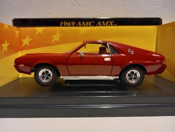 AMC AMX rood 1969 Muscle ERTL metal 1:18 KRD beschikbaar voor biedingen