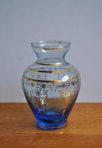 Vintage Klein Vaasje Vecchia Murano Blauw Glas 10,5 cm 1960, Ophalen of Verzenden
