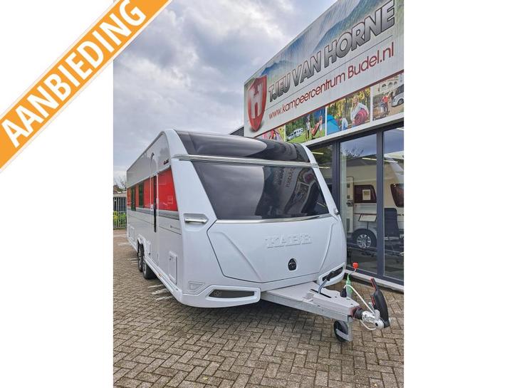 Kabe Royal 630 TDl FK KS E2 tandemas, Caravans en Kamperen, Caravans, Bedrijf, tot en met 3, 1500 - 2000 kg, Rondzit, Kabe, 2 aparte bedden