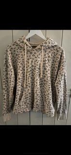 Abercrombie & Fitch crème hoodie met panterprint, Beige, Maat 42/44 (L), Zo goed als nieuw, Abercrombie & Fitch