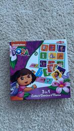 Dora 3 in 1 Puzzel - Lotto, Domino & Memo, Een of twee spelers, Ophalen of Verzenden, Gebruikt