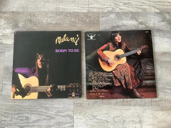 2x LP’s Melanie - Born to Be 1968 + Candles in the Rain 1970, Cd's en Dvd's, Vinyl | Rock, Gebruikt, Ophalen of Verzenden