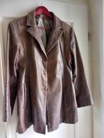 gratis leren jas dames XXXL, Ophalen of Verzenden, Zo goed als nieuw, Maat 46/48 (XL) of groter, Bruin