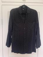 Zwarte blouse met witte stippen - Maat XL, Ophalen of Verzenden, Zo goed als nieuw, Maat 46/48 (XL) of groter, Zwart
