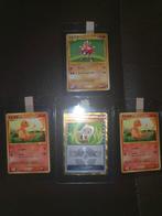 4 hele mooie japanse vintage pokemon kaarten incl charmander, Ophalen of Verzenden, Zo goed als nieuw, Meerdere kaarten, Foil