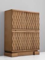 Brutalist Aurora /De Coene Bar Kast Eikenhout 1975, Huis en Inrichting, Kasten | Dressoirs, Ophalen, 100 tot 150 cm, Eikenhout
