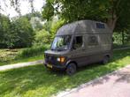 Mercedes-Benz 207d Kampeerauto 1977 Groen, Auto's, Mercedes-Benz, Overige modellen, 4 cilinders, Overige bekleding, Origineel Nederlands
