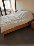 Dubbel senioren bed, Ophalen, Tweepersoons, Zo goed als nieuw, 180 cm