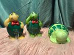Drie vintage schildpadkaarsjes kaars schildpad, Huis en Inrichting, Woonaccessoires | Kandelaars en Kaarsen, Ophalen of Verzenden