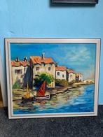 Kleurrijk schilderij op canvas, Ophalen of Verzenden