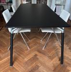 Vier Arco Mikado eetkamerstoelen, wit skai, Huis en Inrichting, Stoelen, Ophalen, Gebruikt, Wit, Design