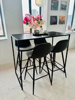 Dining room set, Ophalen of Verzenden, Zo goed als nieuw, Inclusief barstoelen