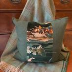 Engels kussen Mulberry Morning Gallop velvet/wol, Huis en Inrichting, Westdijk 41 3241GT Middelharnis, Vierkant, Ophalen of Verzenden