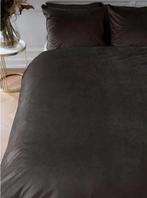 Riviera maison velvet dekbedovertrek 2,40 x2.20, Bruin, Dekbedovertrek, Ophalen of Verzenden, Nieuw