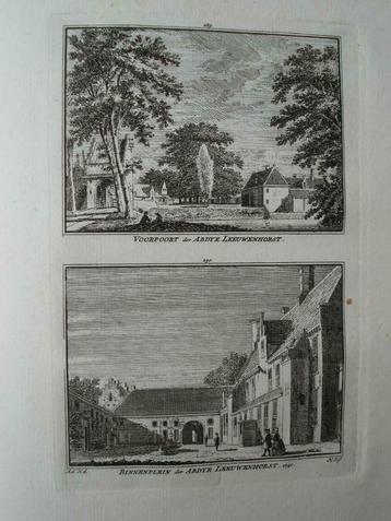 289-290 / Noordwijk Voorpoort Abdij  van Leeuwenhorst 1750 beschikbaar voor biedingen