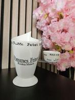 8 Riviera Maison Pommes Frites Holder - Puntzakhouder Friet, Ophalen of Verzenden, Nieuw, Keramiek, Overige stijlen