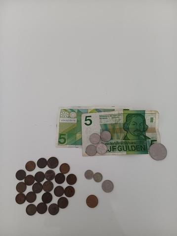 Collectie oud Nederlands geld - gulden munten en briefgeld beschikbaar voor biedingen