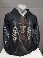 Zwart vest, Skull-Guns , printvest, Ophalen of Verzenden, Nieuw, Overige maten, Zwart