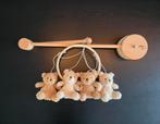 Jollein Boxmobiel - Teddy Bear - Naturel/Biscuit + houder, Ophalen, Zo goed als nieuw, Mobiel
