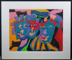 Marianne Naerebout zeefdruk FACES, Antiek en Kunst, Ophalen