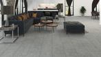 10mm dik Tegel laminaat Beton grijs Ac-5 klasse 33, Huis en Inrichting, Stoffering | Vloerbedekking, 75 m² of meer, Tegel laminaat grijs 10mm dik
