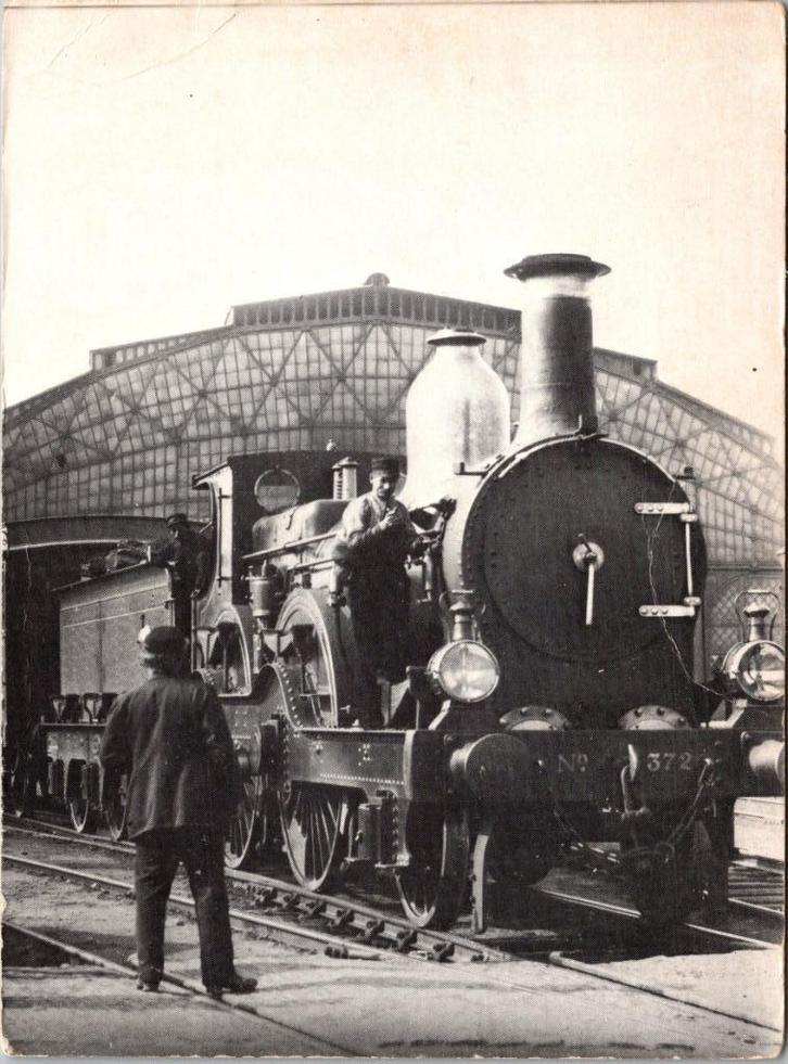 Het stoomtijdperk Weesperpoortstation - Amsterdam 1891, Verzamelen, Ansichtkaarten | Nederland, Ongelopen, Noord-Holland, Voor 1920