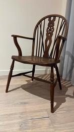 Zitstoel eikenhout, Huis en Inrichting, Stoelen, Ophalen, Zo goed als nieuw, Bruin, Eén