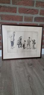 de Man in de straat, Ophalen of Verzenden, Minder dan 50 cm, Tekening, Minder dan 50 cm