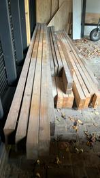 Vuren balken te koop, Doe-het-zelf en Verbouw, Hout en Planken, Ophalen of Verzenden, Zo goed als nieuw, Balk, Vuren