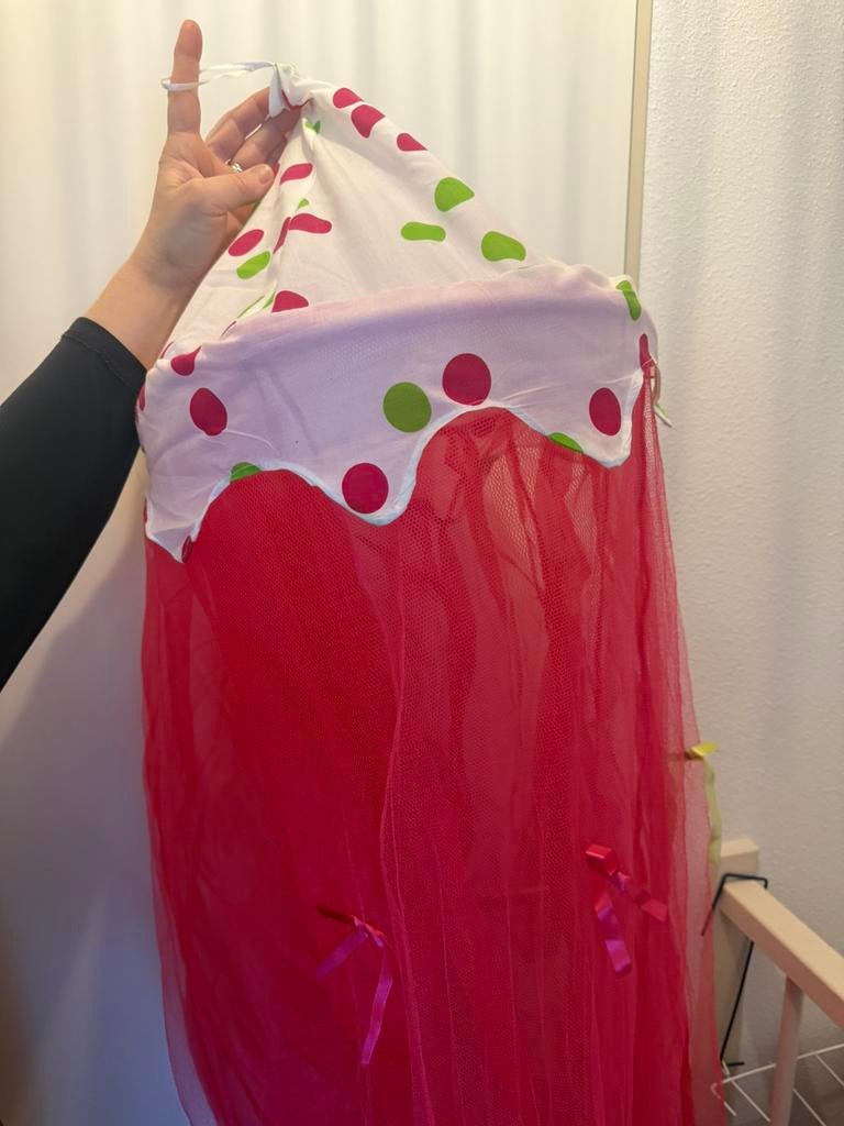 Meisjes klamboe met piekstok, Ophalen of Verzenden, Zo goed als nieuw, 180 cm of meer, 70 tot 85 cm