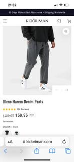 Japanse stijl pantalon zwaar katoen XL, Nieuw, Grijs, Ophalen of Verzenden, Maat 56/58 (XL)