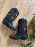 Low West flowerboots 38 western boots bohemian laarzen, Hoge laarzen, -, Zwart, -