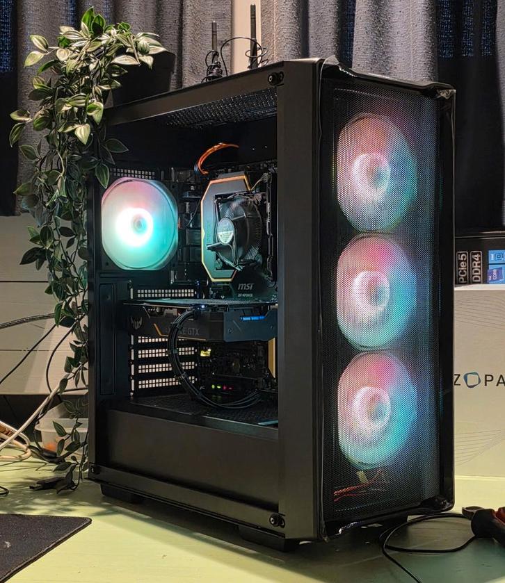 Snelle Game PC  GTX 1650 Super  Intel i7  16GB  500GB, Computers en Software, Desktop Pc's, 3 tot 4 Ghz, SSD, Gaming, Ophalen of Verzenden