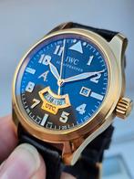 18 krt rosegouden Iwc Utc saint exupery limited, Overige merken, Leer, Staal, Polshorloge