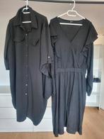 Dames maat omg 50 zwarte jurk en lange blouse/tuniek, Ophalen of Verzenden, Zo goed als nieuw, Zwart, Blouse of Tuniek