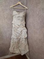 Strapless galajurk parelmoer kleurig 34. linea Raffaelli, Ophalen of Verzenden, Zo goed als nieuw, Maat 34 (XS) of kleiner, Galajurk