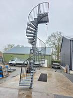 Stalen wenteltrap gegalv. Hoog +/-6mtr nob017, Ophalen, Zo goed als nieuw, 2 tot 4 meter