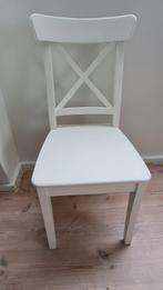 4 IKEA eetkamerstoelen, Ophalen, Wit, Zo goed als nieuw, Eén
