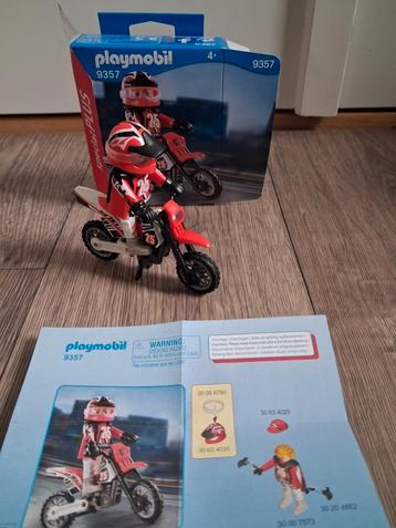 Playmobil motorrijdder 9357, met doos beschikbaar voor biedingen