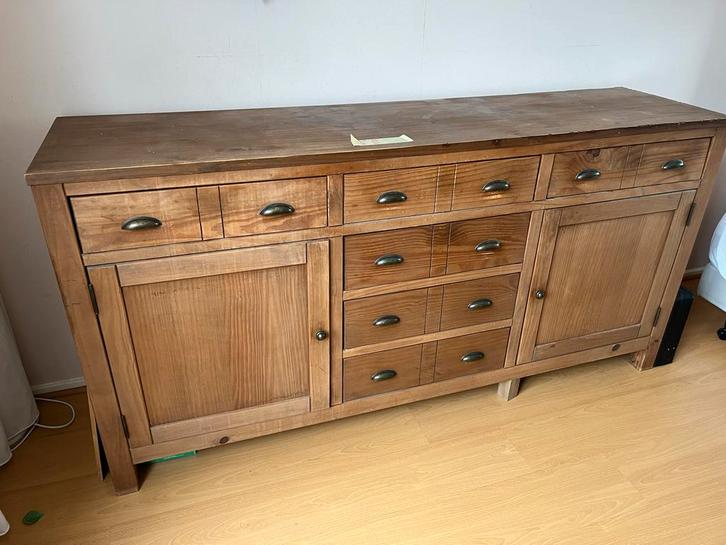 Houten Dressoir met Lades en Deuren, Huis en Inrichting, Kasten | Dressoirs, Gebruikt, 150 tot 200 cm, 50 tot 75 cm, Met lade(s)