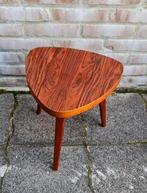 Vintage plantentafel niertafeltje cognac bruin gevlamd blad, Ophalen, Gebruikt, Hout